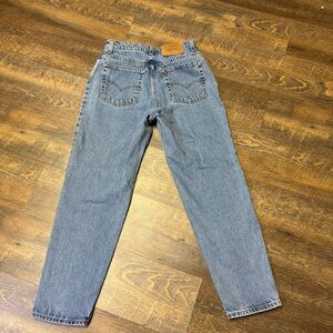 Vintage 90s Levi’s 550 Jeans USA Womens 10S Relaxed Fit Tapered Leg Blue Denim